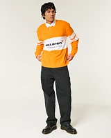 Boxy Heavyweight McLaren Graphic Rugby Polo