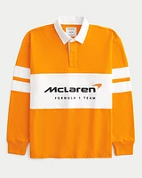 Boxy Heavyweight McLaren Graphic Rugby Polo