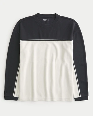 Boxy Long-Sleeve Crew T-Shirt