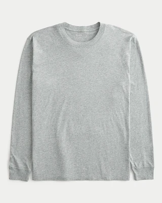 Long-Sleeve Cotton Crew T-Shirt