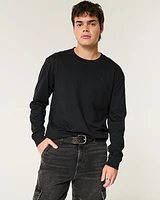 Long-Sleeve Cotton Crew T-Shirt