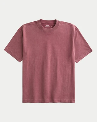 Boxy Heavyweight Washed Crew T-Shirt