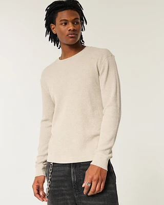 Long-Sleeve Thermal Crew T-Shirt