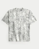 Boxy Heavyweight Camo Crew T-Shirt