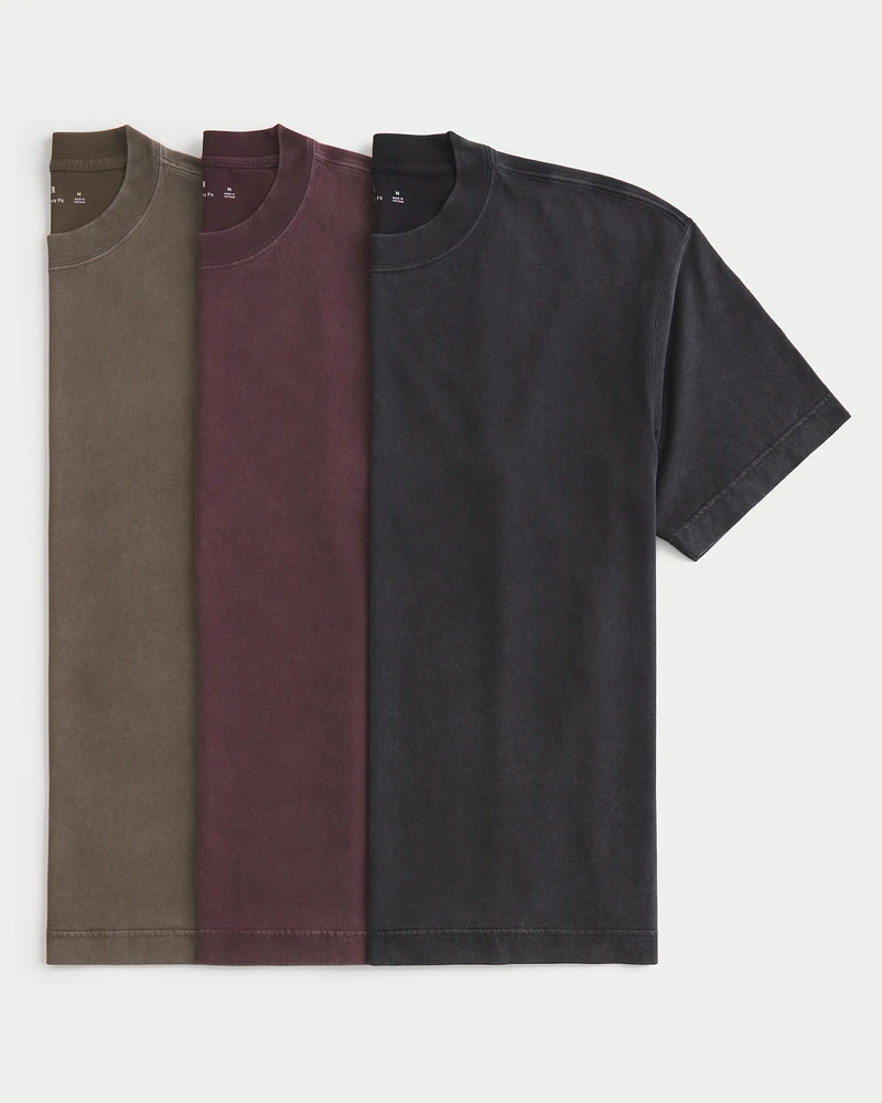 Boxy Heavyweight Crew T-Shirt 3-Pack