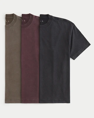 Boxy Heavyweight Crew T-Shirt 3-Pack