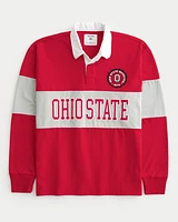 Boxy Heavyweight Ohio State Graphic Rugby Polo