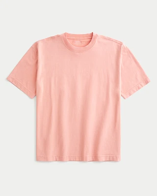 Boxy Heavyweight Cotton Crew T-Shirt