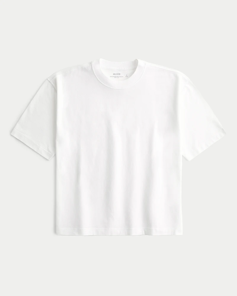 Boxy Heavyweight Crop Crew T-Shirt