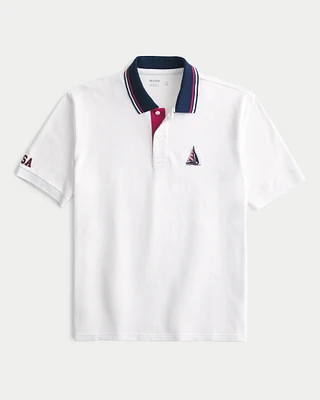 Relaxed Sailing Graphic Polo