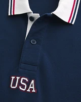 Relaxed USA Graphic Polo