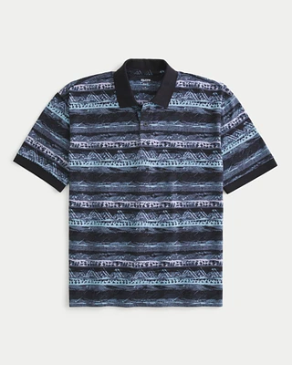 Boxy Pattern Polo