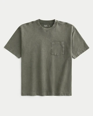 Boxy Heavyweight Pocket Crew T-Shirt