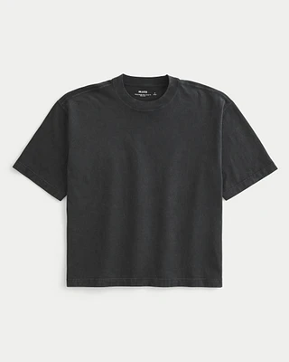 Boxy Heavyweight Crop Crew T-Shirt