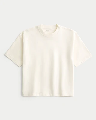 Boxy Heavyweight Crop Crew T-Shirt