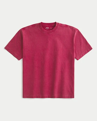 Boxy Heavyweight Washed Crew T-Shirt