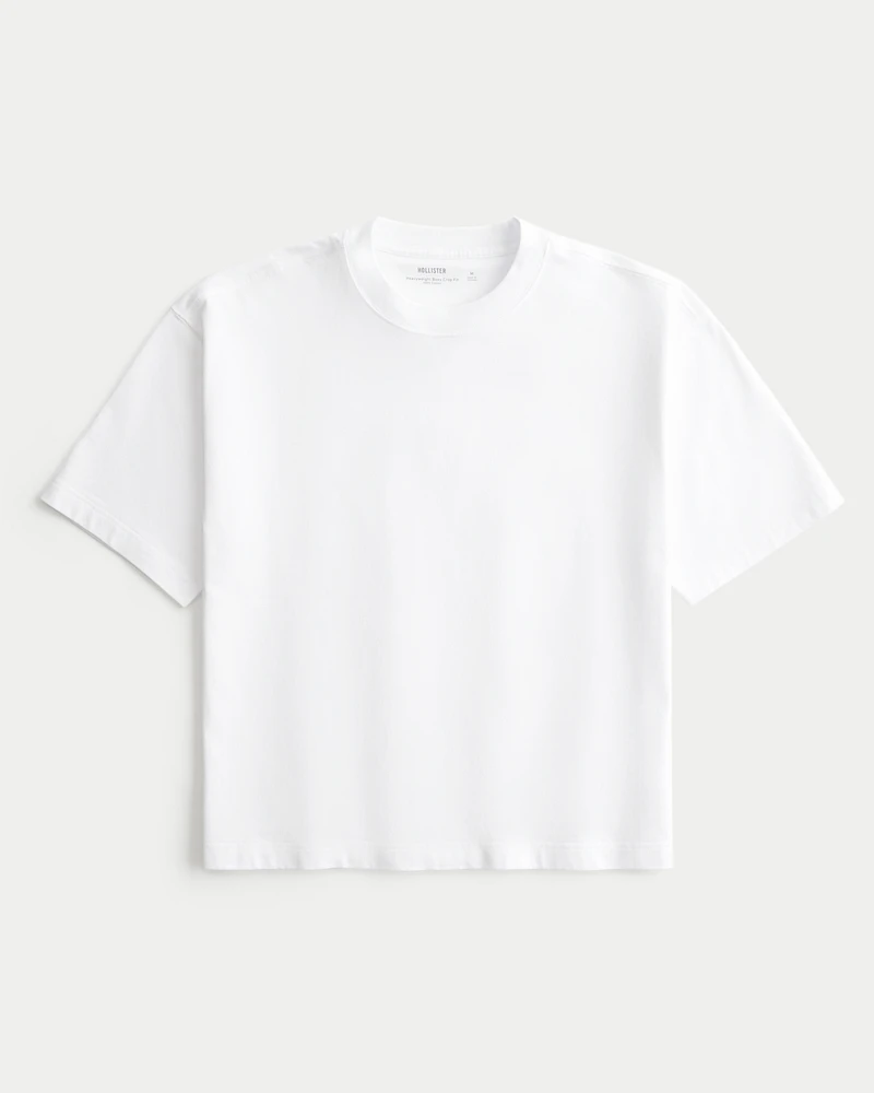 Boxy Heavyweight Crop Crew T-Shirt