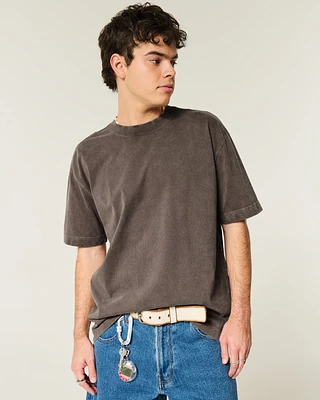 Boxy Washed Heavyweight Crew T-Shirt