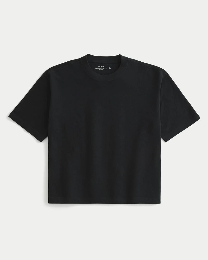 Heavyweight Boxy Crop Crew T-Shirt