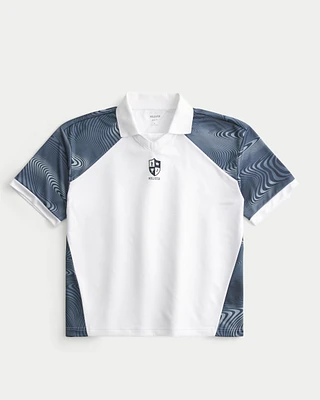 Boxy Logo Graphic Soccer Jersey