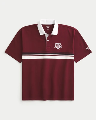 Boxy Texas A&M Graphic Polo