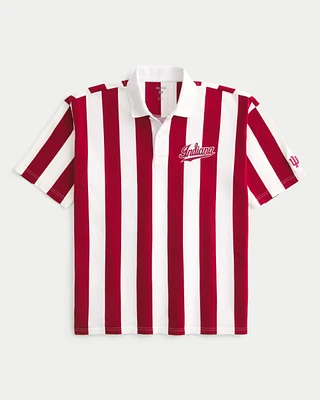 Boxy Indiana University Graphic Polo
