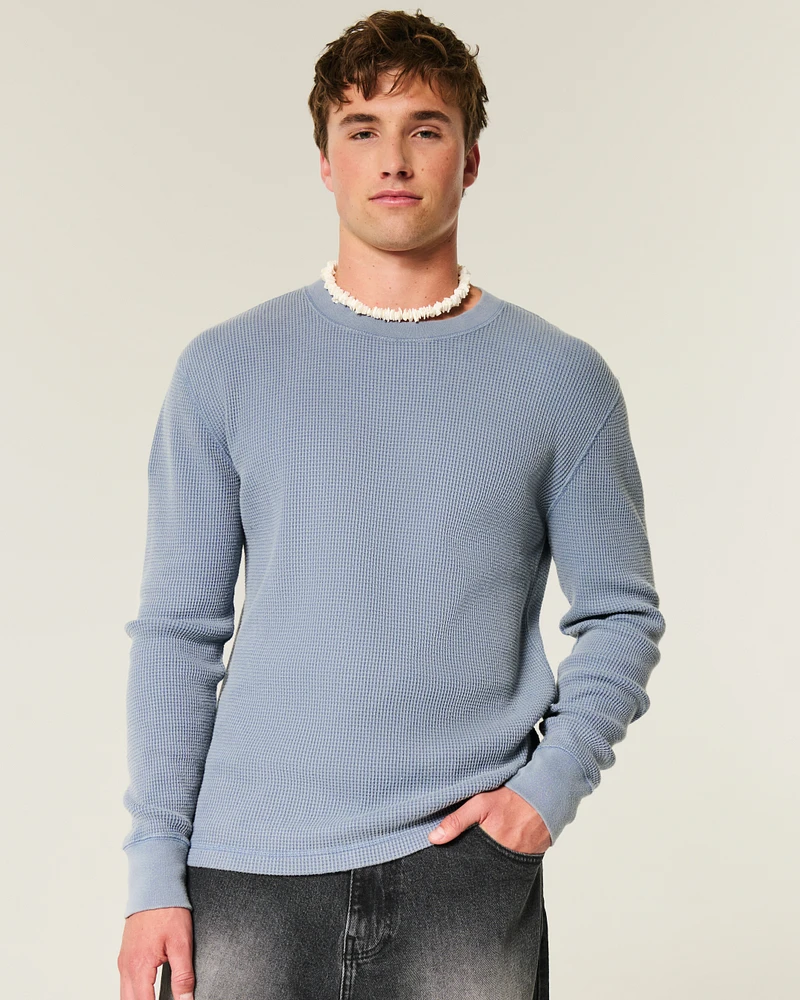 Long-Sleeve Thermal Crew T-Shirt
