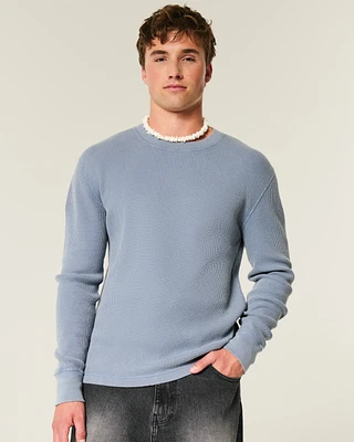Long-Sleeve Thermal Crew T-Shirt