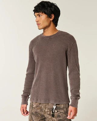 Long-Sleeve Thermal Crew T-Shirt