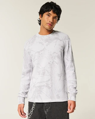 Long-Sleeve Camo Thermal Crew T-Shirt
