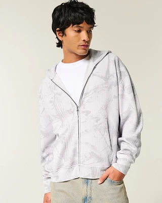 Easy Camo Thermal Zip-Up Hoodie