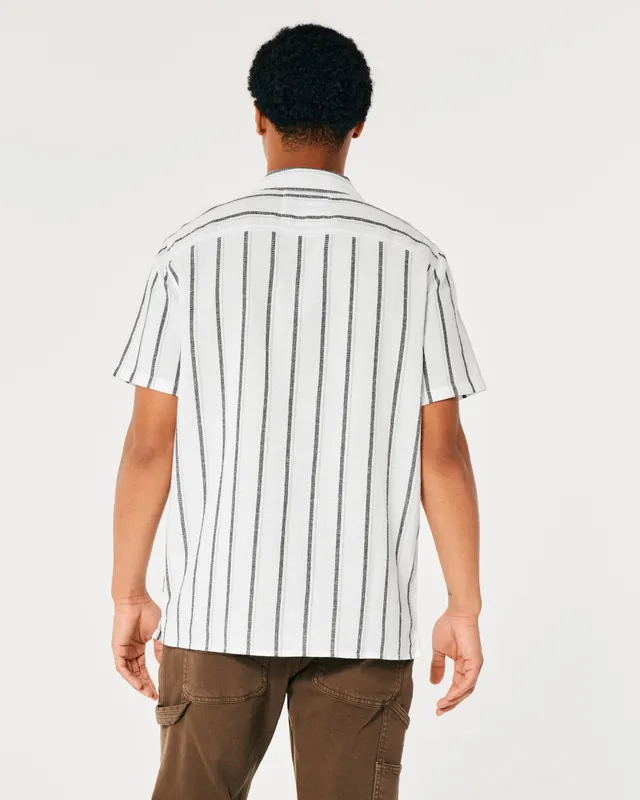 Hollister Short-Sleeve Striped Button-Through Shirt