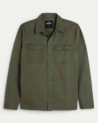 Utility Twill Shirt Jacket