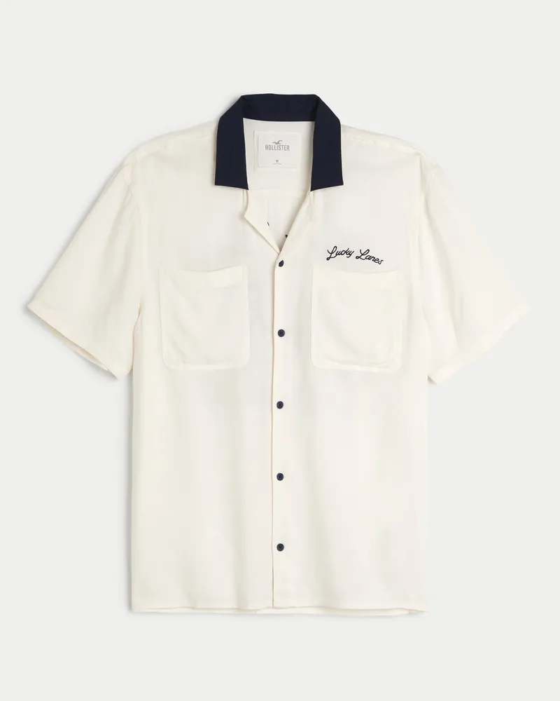 Hollister Lucky Lanes Bowling Shirt