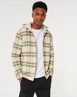 Faux Shearling-Lined Shacket