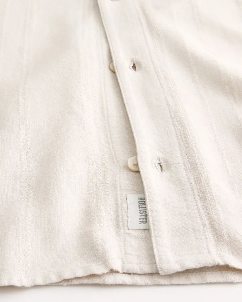 Short-Sleeve Button-Through Shirt