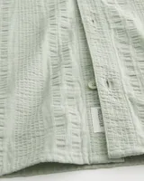 Short-Sleeve Striped Button-Through Shirt