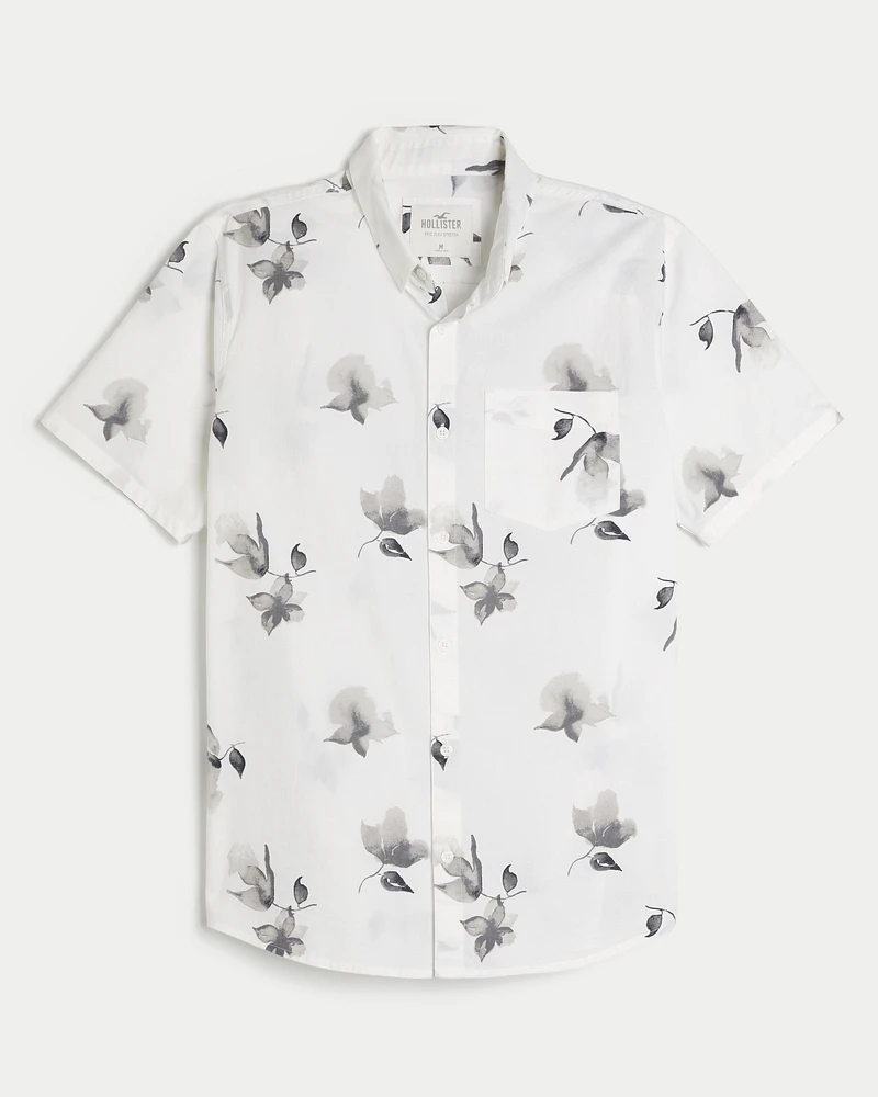 Short-Sleeve Button-Through Shirt