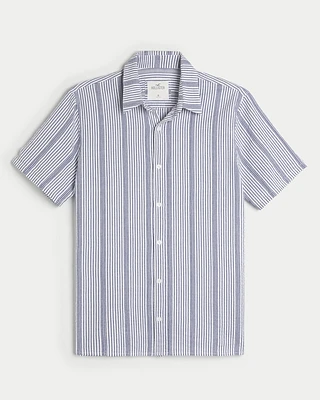 Short-Sleeve Striped Shirt