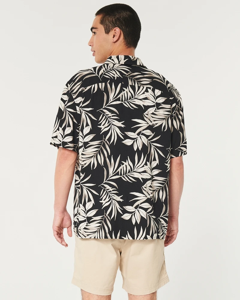 Relaxed Short-Sleeve Tropical Shirt