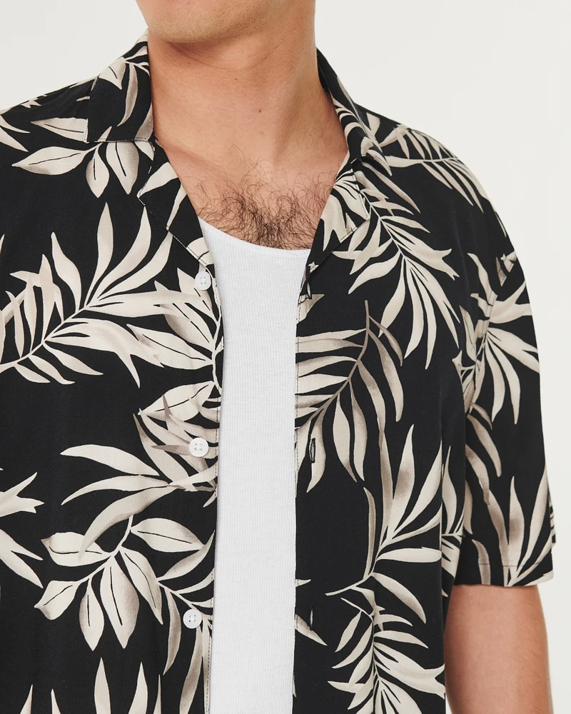 Relaxed Short-Sleeve Tropical Shirt