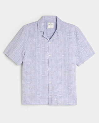 Pride Boxy Textured Short-Sleeve Shirt