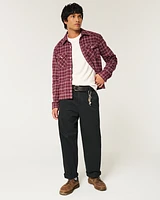 Crop Flannel Shirt