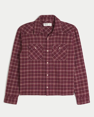 Crop Flannel Shirt