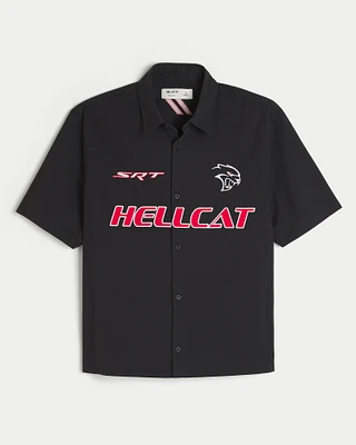 Boxy Short-Sleeve Dodge Hellcat Graphic Shirt