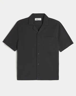 Short-Sleeve Seersucker Shirt