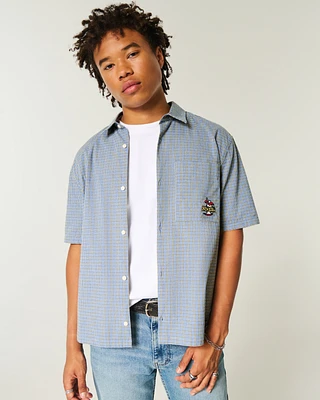 Boxy Short-Sleeve New York Graphic Shirt