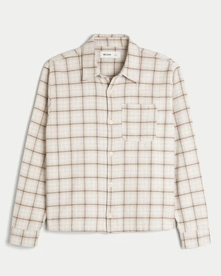 Boxy Flannel Shirt