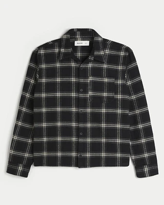 Flannel Button-Through Overshirt