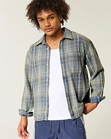 Long-Sleeve Flannel Shirt